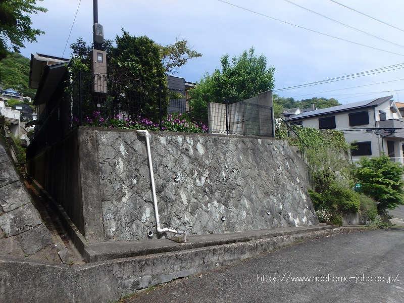 南西側より