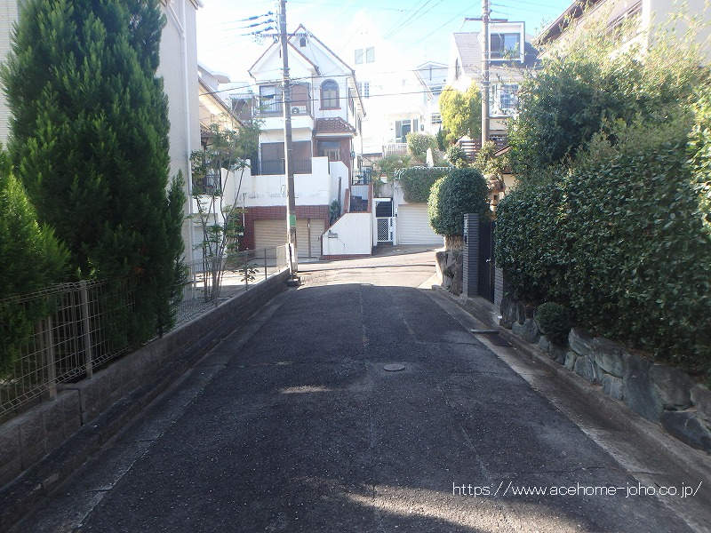 物件から南西へ望む