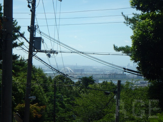 芦屋市内と海の眺望