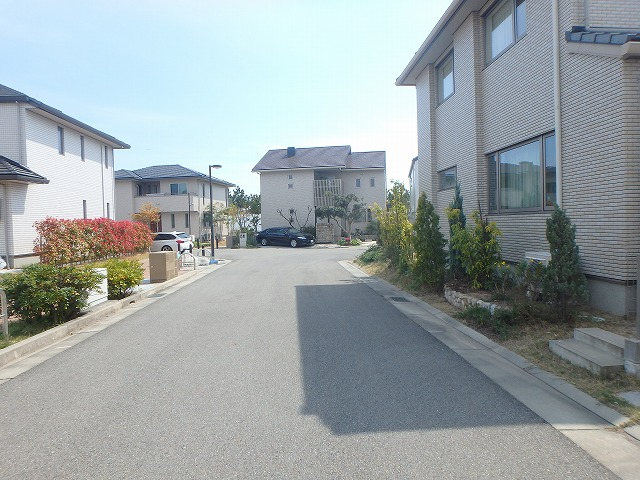 東側公道から南へ望む