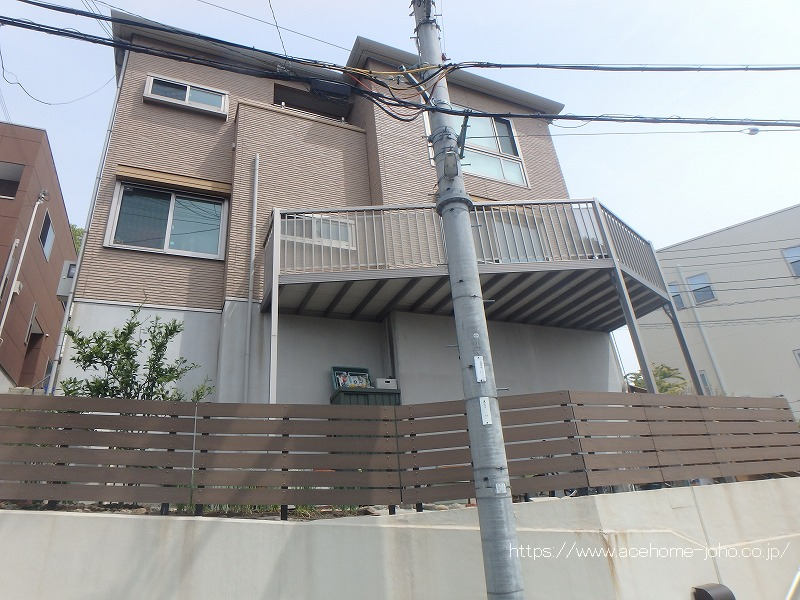南西側より