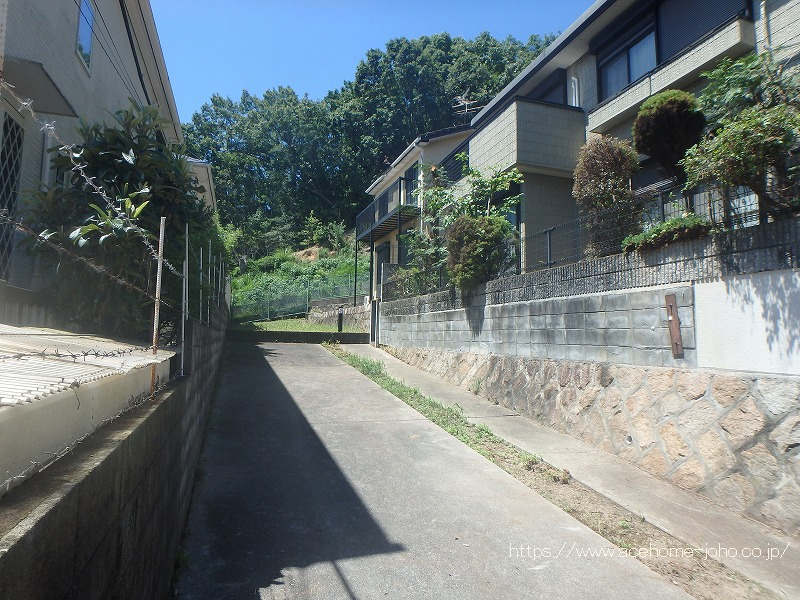 通路部分と宅地部分