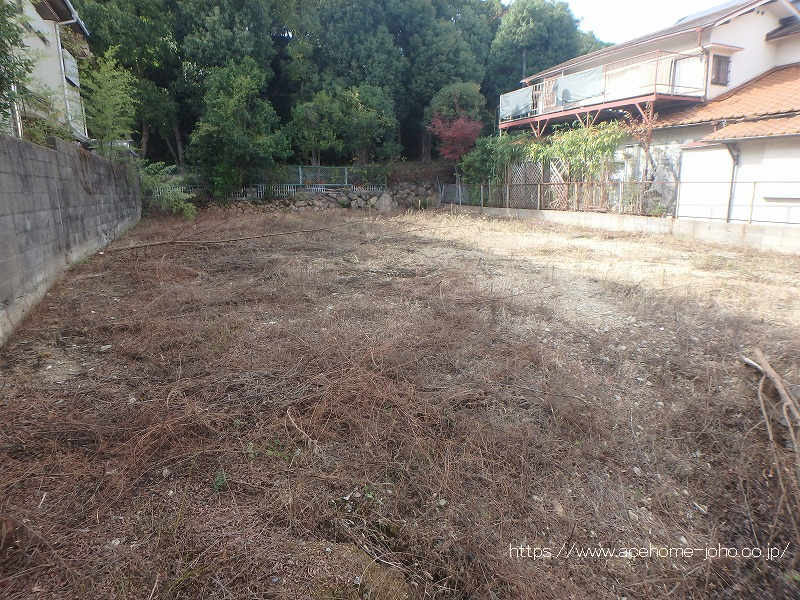 東側より宅地面を望む
