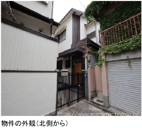 北西側より