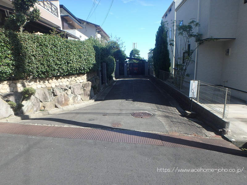 南東側より