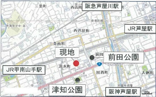 現地周辺案内図