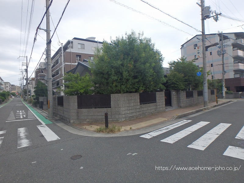 北西側より